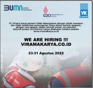 Recruitment BUMN Virama karya 2022